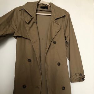 Lucky Brand Tan Raincoat/ Trench